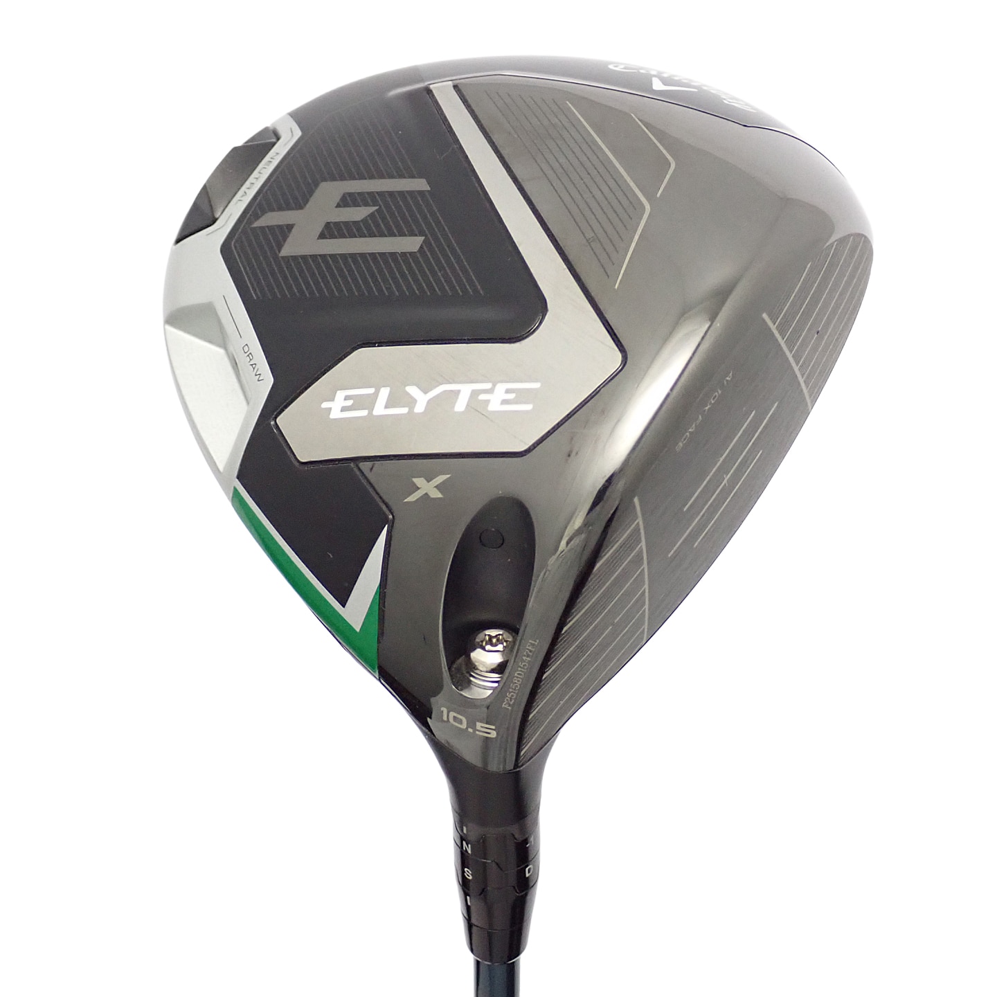中古・ハドラス施工済　キャロウェイ ELYTE X ドライバー 10.5 SR 中古】エリート X ドライバー VENTUS GREEN 5 for Callaway 10.5 SR C