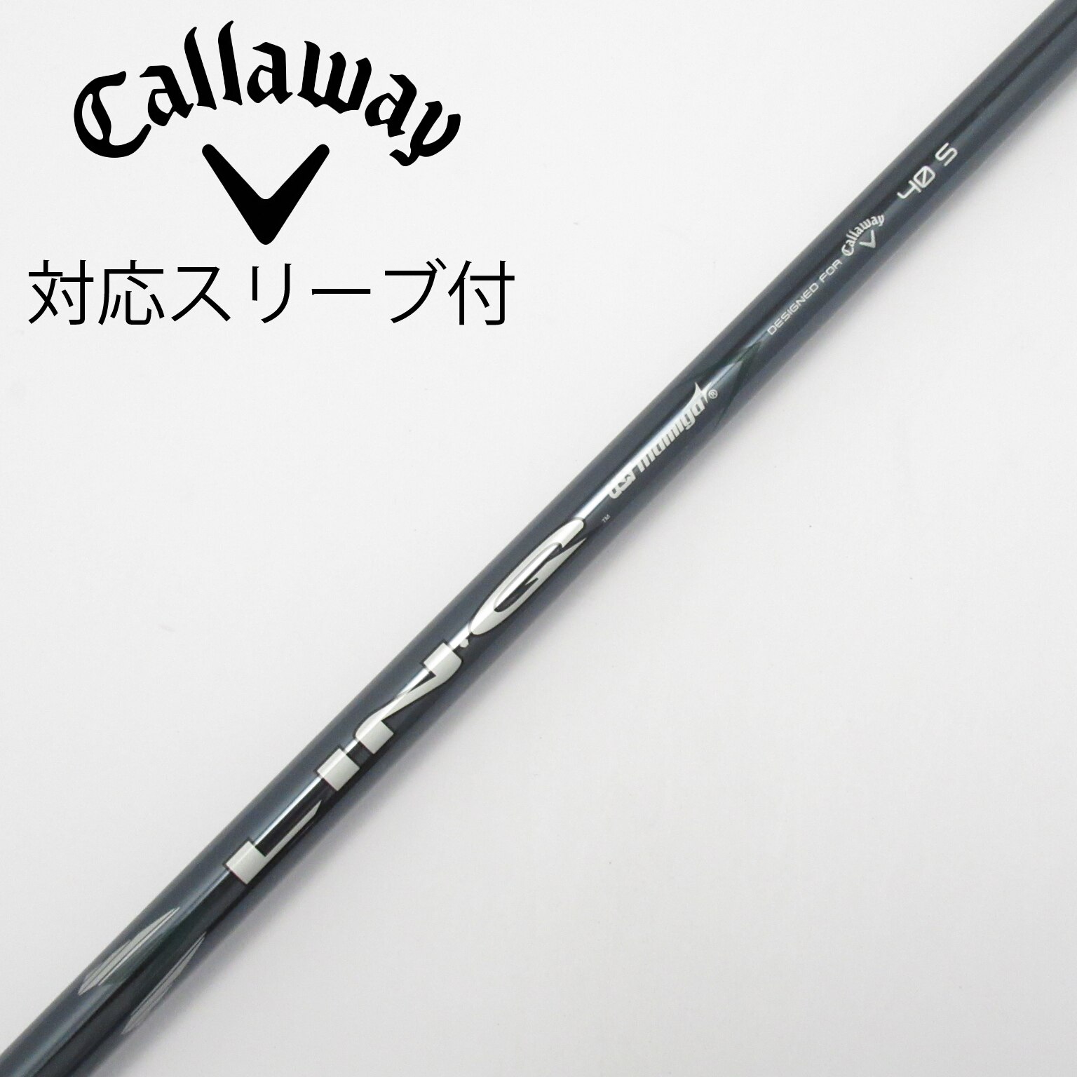 中古】純正シャフト ドライバー用_スリーブ付 LIN-Q GREEN 40 for