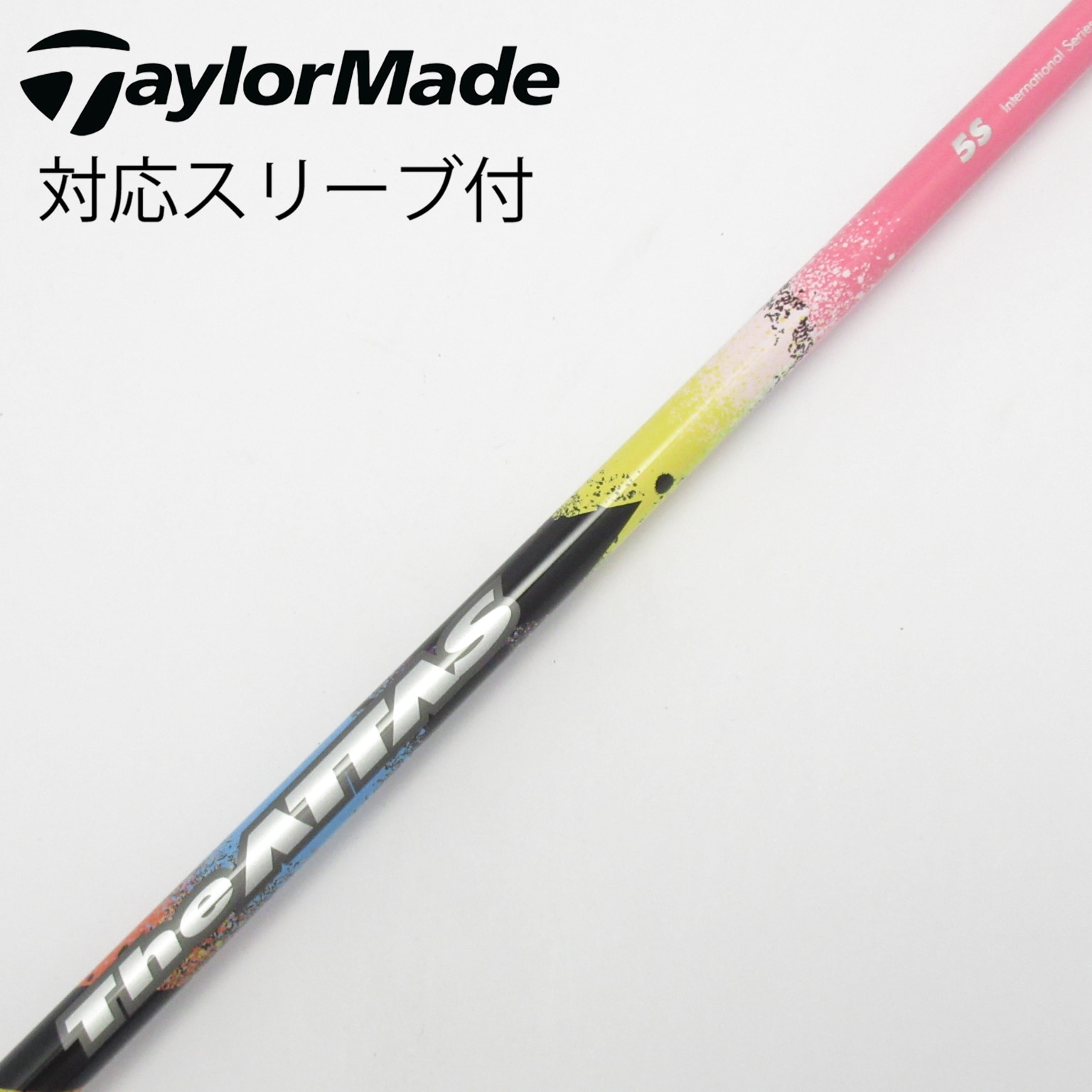 PINGスリーブ付 The ATTAS 5SR ドライバー シャフト 中古】THE ATTAS ドライバー用_スリーブ付 The ATTAS PINK Version 5