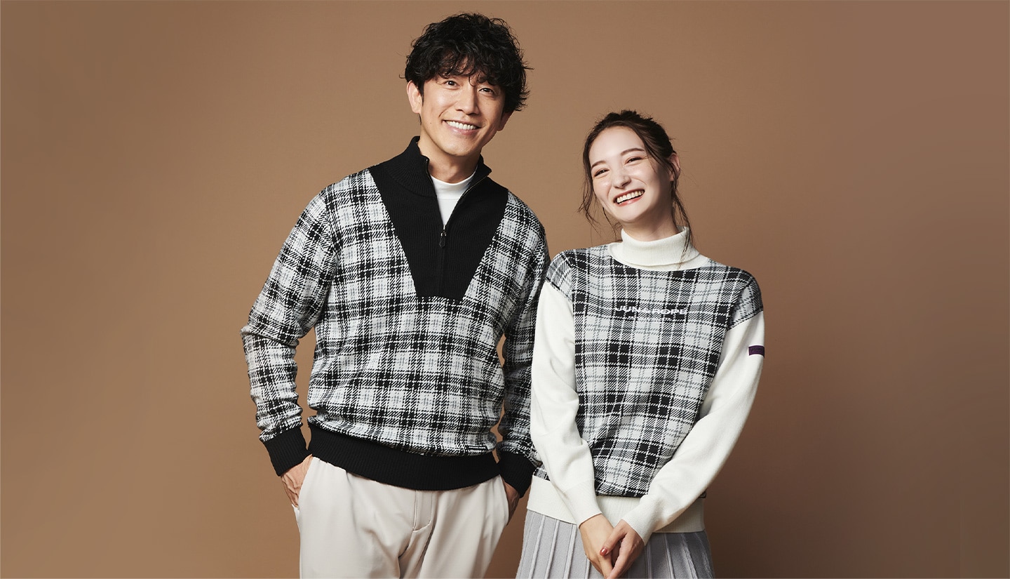 ジュンロペ ゴルフ ジュン&ロペ ペアコーデの楽しみ方 2023 Autumn & Winter ｜ GDOゴルフ
