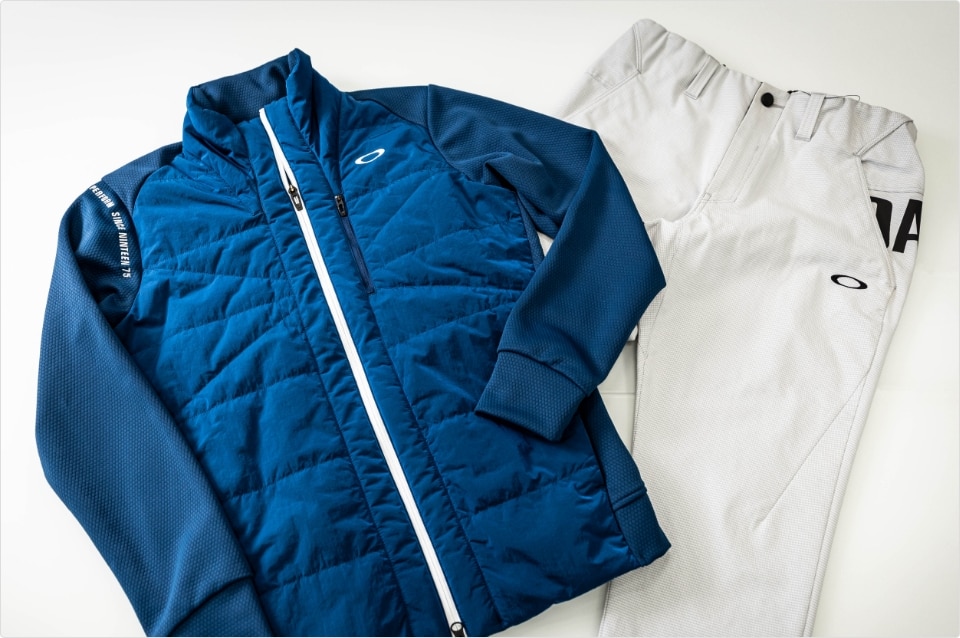 新品●OAKLEY オークリー●キルトフリースブルゾン L 白●防風 ストレッチ 軽量 ジャケット OAKLEY（オークリー）ゴルフ キルトフリース ブルゾン⁄L⁄ブラック