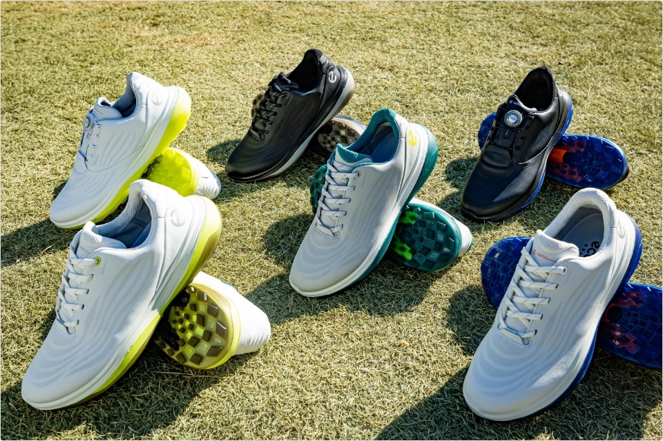 【新品】 ECCO Golf Lt1 ゴルフシューズ ECCO LT1 GOLF LACE Men メンズ レザーウォータープルーフゴルフ