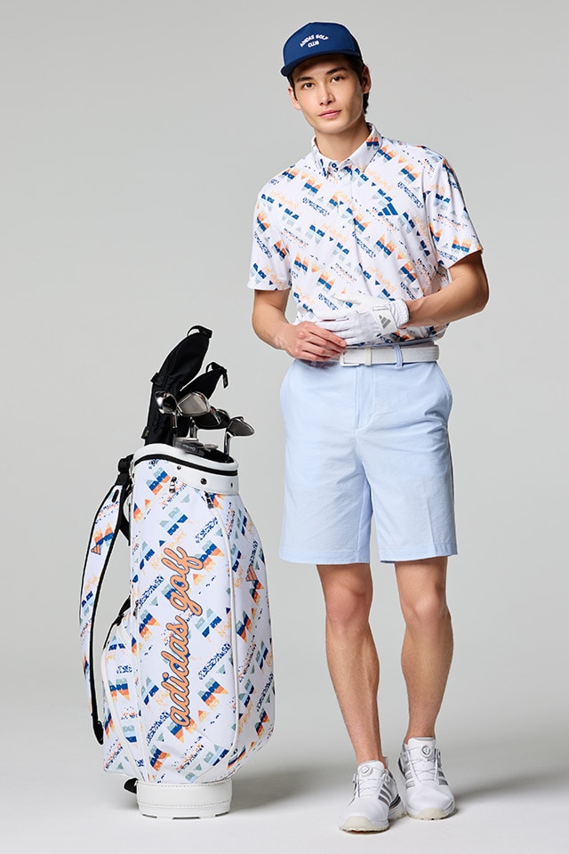 adidas golf セットアップ　スウェット　ゴルフウェア　スリーストライプ adidas（アディダス） スリーストライプス ボアフリース 3P