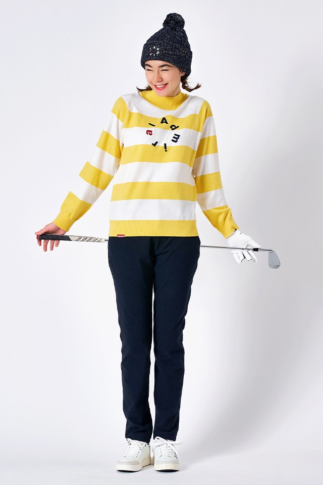 セール・アウトレット】モールヤーン ハーフジップセーター レディス