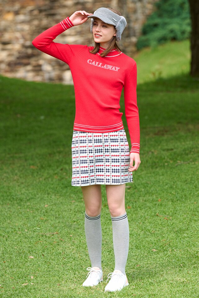 セール・アウトレット】ストレッチ撥水ツイルニットスカート