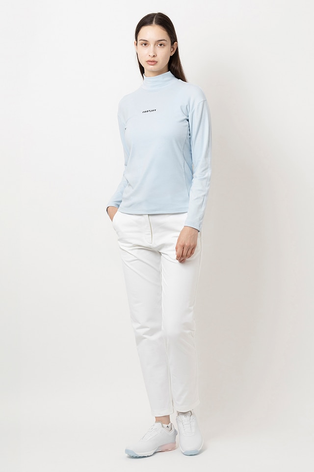 ストレッチ 編地切替バイカラー半袖セーターポロシャツ レディス(半袖