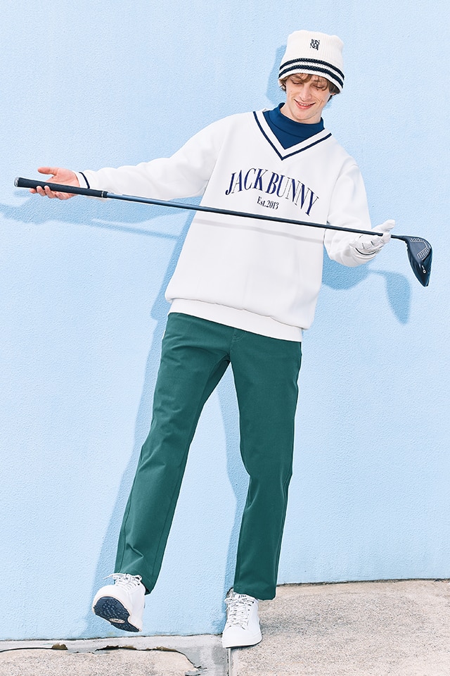 セール・アウトレット】天竺ニット ジョガーパンツ(ロングパンツ