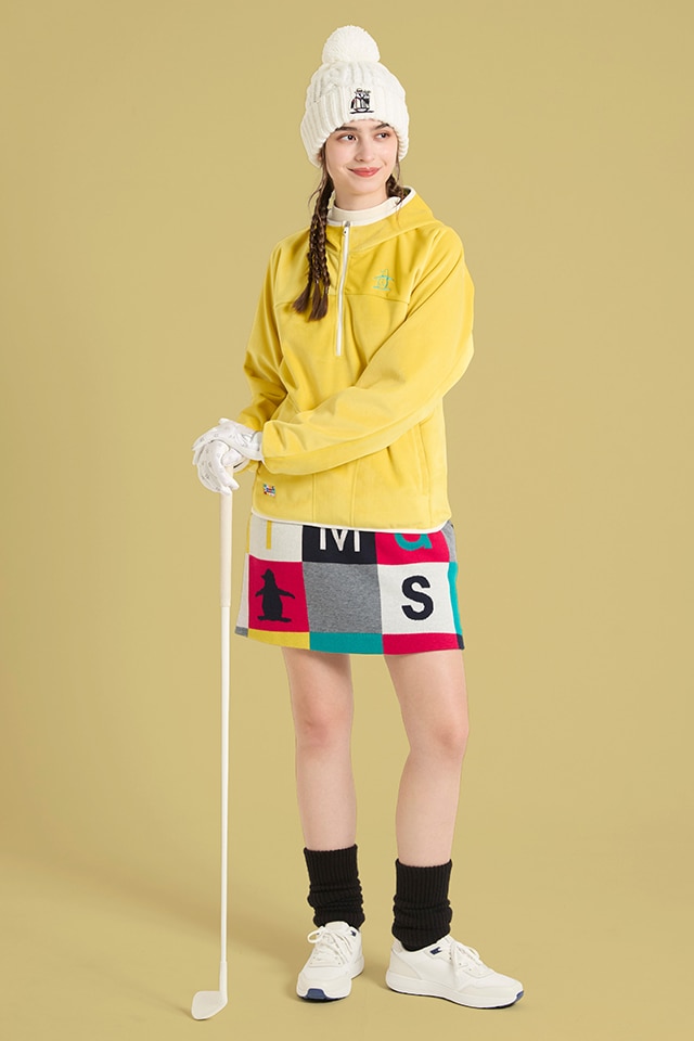 新品未使用 マンシングウェア キュロット スカート レッド チェック サイズ11 新品未使用 マンシングウェア キュロット スカート レッド チェック