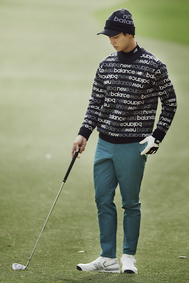 新品未使用★ニューバランス ゴルフ・ロゴ ハイビスカス柄セットアップ（7） new balance golf - レインウェア 上下セット | ネイビー