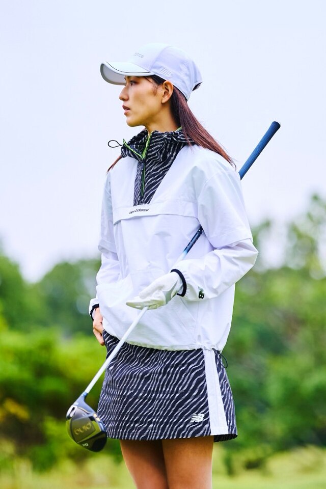 ミノ ニューバランス ゴルフ COOLMAX インナー付き プルオーバー 接触冷感 モックネック インナー プルオーバー (WOMENS) | new balance