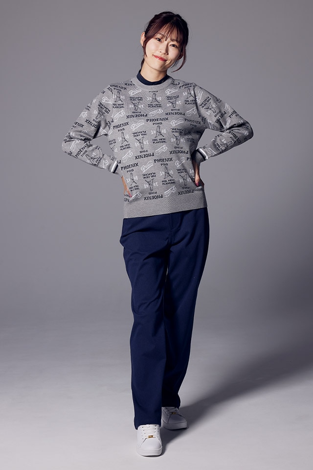 新品　PING　ジャカードニット ハイネック長袖セーター　L 楽天市場】ピン PING ジャカードニット ハイネック長袖セーター