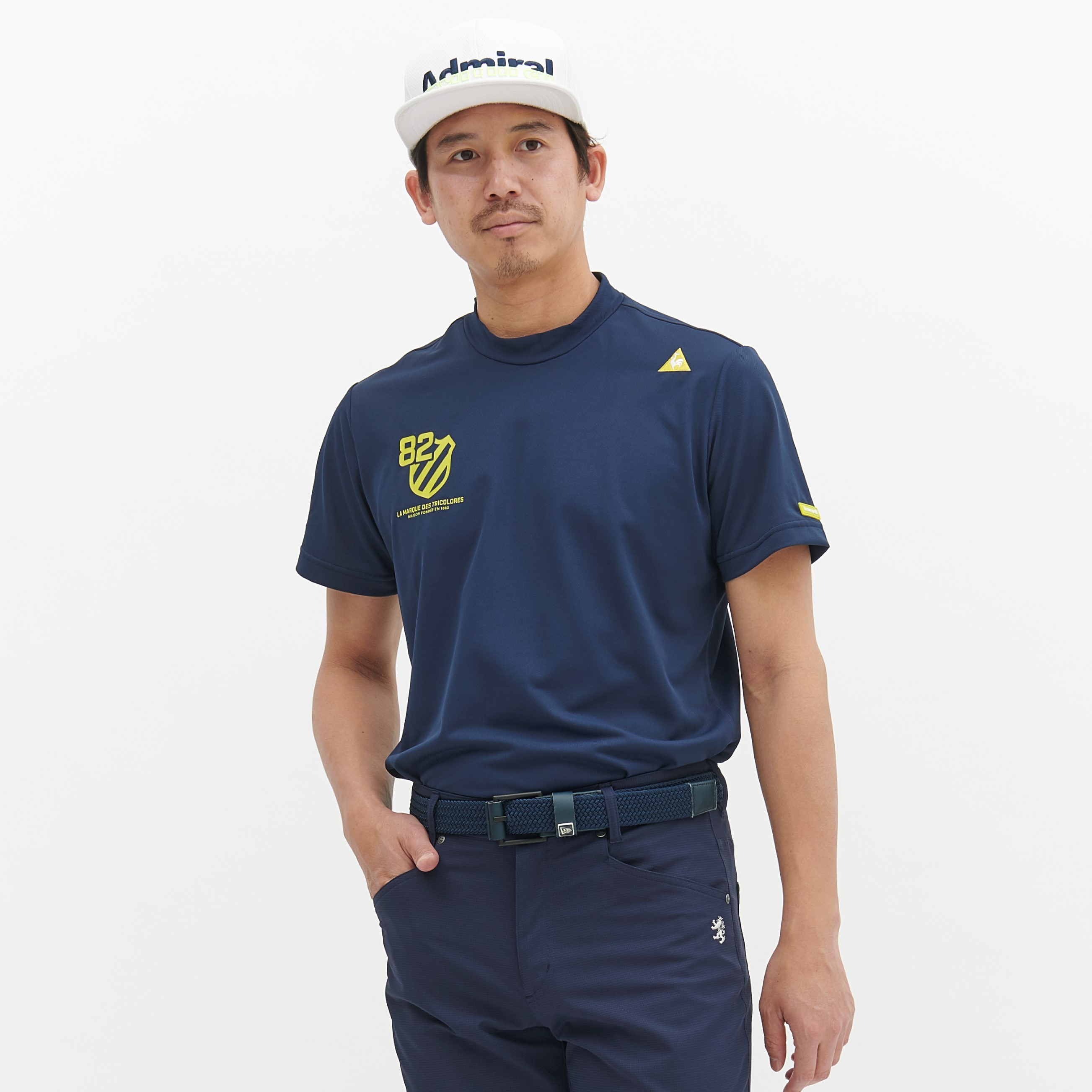 Admiral イエロー ポロシャツ & ネイビースカート セット Admiral イエロー ポロシャツ & ネイビースカート セット