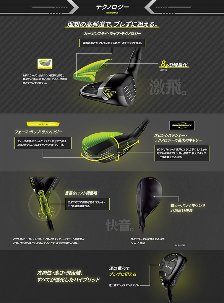G430 ハイブリッド 6番UT （30度）レフティ モーダス105S 【公式通販】