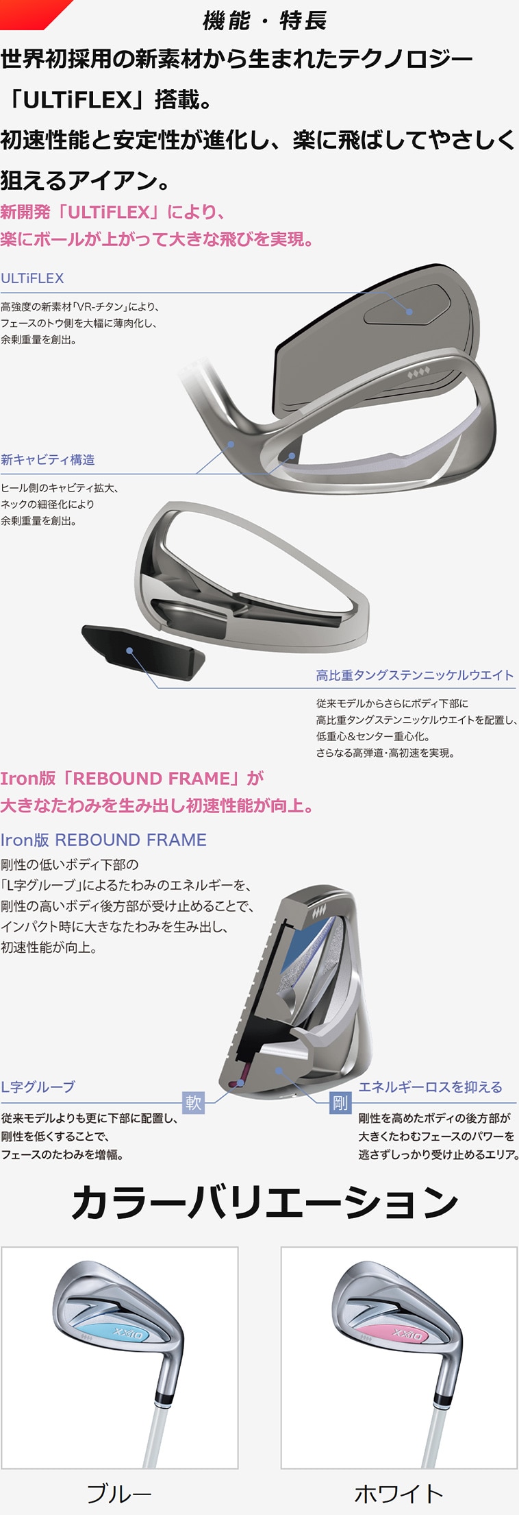 ゼクシオ 14 アイアン(5本セット)(ホワイト) SPEEDER NX DST for XXIO